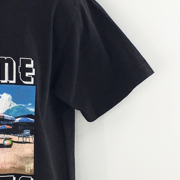 Brooklyn Projects Men T Shirt Black Welcome to Shoreline Projects Anime Tee Sz S - Picture 4 of 8